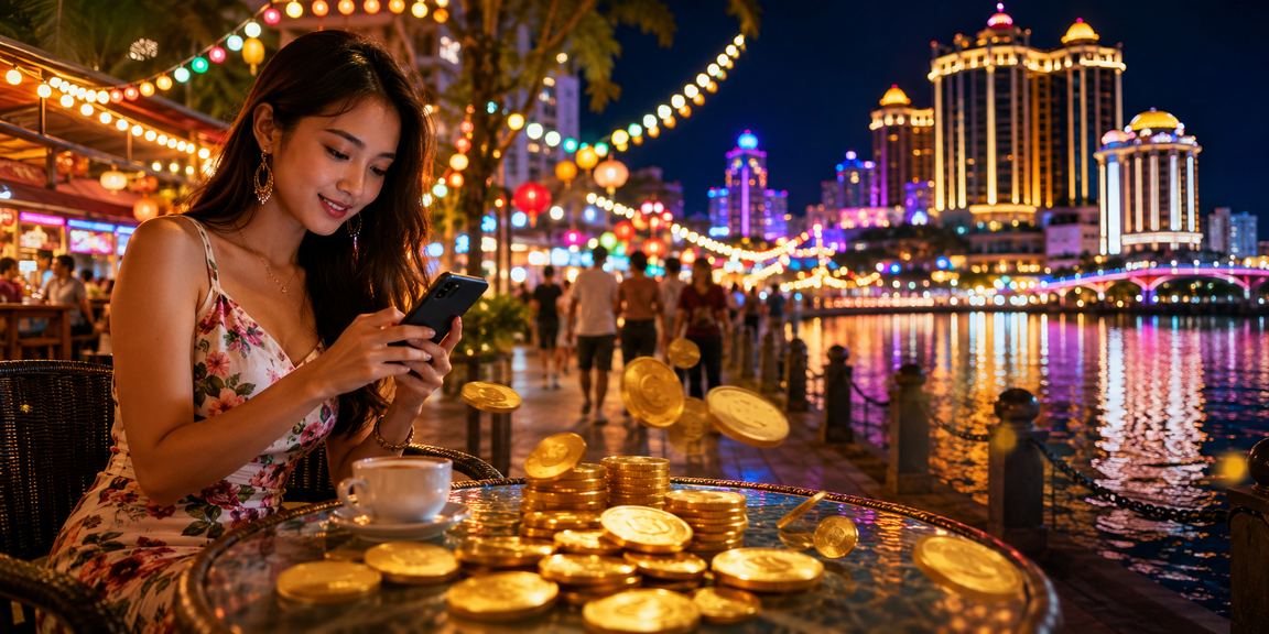 Pengunjung Genting Highlands menggunakan aplikasi mudah alih 5700 untuk semak odds dan deposit